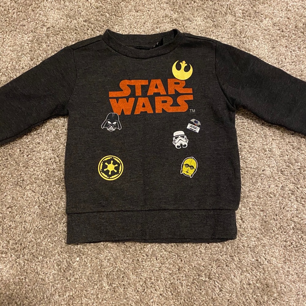 Brand new Star Wars sweater. Never worn. 2T